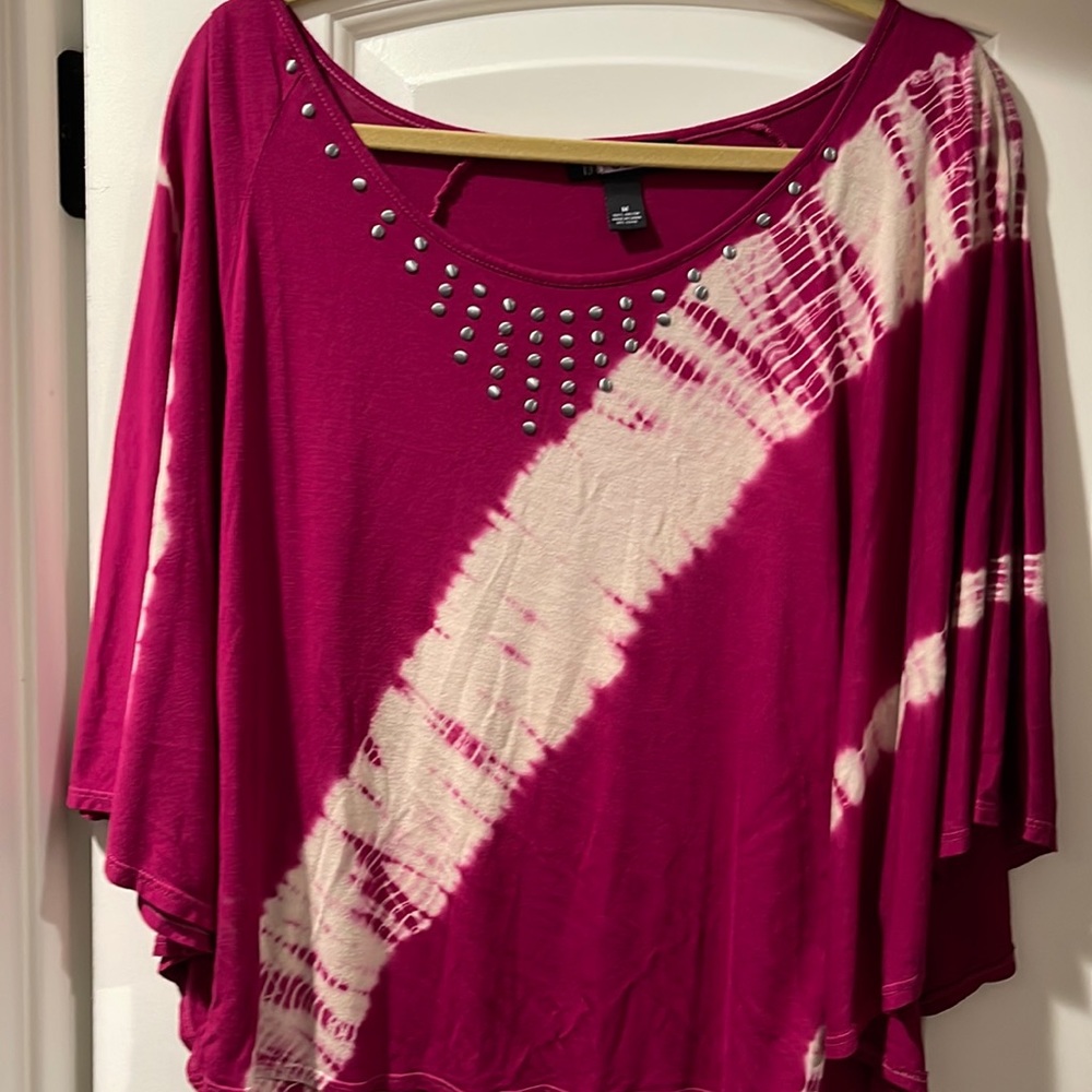 INC  Fuchsia blouse